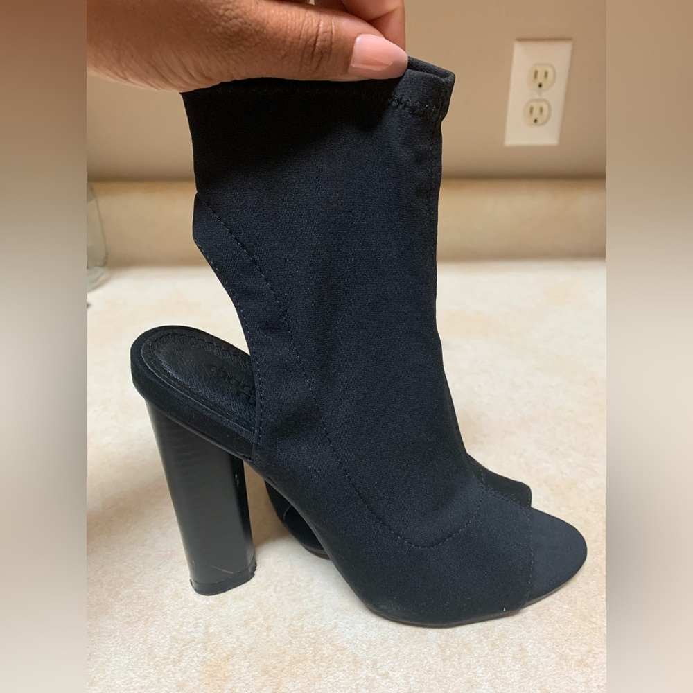 Black Peep Show Heels